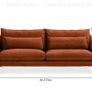 Maeve 3 Seater Sofa, Single Chair and Foot Stool Set Image 6