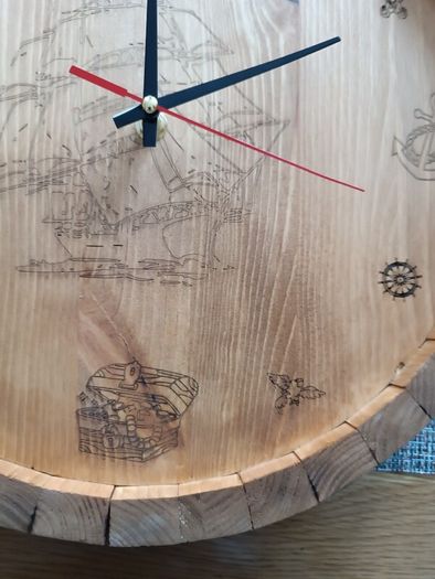 Hand made wall clock