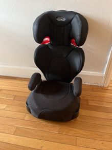 High back booster car seat