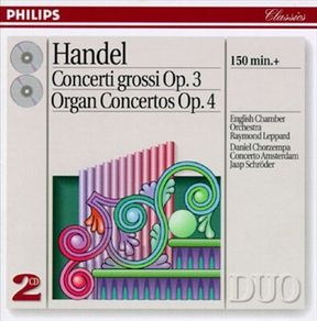 Free Postage! Handel: Concerti Grossi, Op. 3/Organ Concertos, Op. 4. 2 x CD.