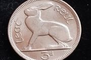 Ireland - 1966 - 3 Pence - Hare - UNC - KM.12a - [2229]