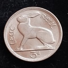 Ireland - 1966 - 3 Pence - Hare - UNC - KM.12a - [2229]