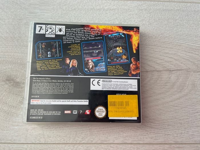 Nintendo DS Game Fantastic Four Rise of the Silver Surfer