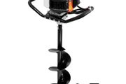 Post Hole Digger Gas Powered, 52CC 1450W Earth Auger, Gas Auger with 8" Auger Drill Action Design Bits &amp; 1 Extension Rod,