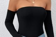 New Off Shoulder Slim Fit Bodysuit