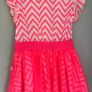 Billieblush girls neon pink & white dress Age 3 BNWT Image 3