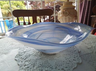 Vintage Murano Style Glass Bowl/ Centrepiece