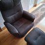 Recliner chair and footrest Image 2