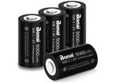 BONAI C Rechargeable Batteries 5000mAh 1.2V Ni-MH High Capacity High Rate C Battery (4 pack)
