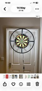 dartboard surround with L E D lights built in