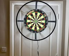 dartboard surround with L E D lights built in