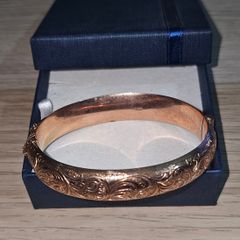 Vintage 9ct Rose Gold Bangle Bracelet
