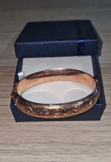 Vintage 9ct Rose Gold Bangle Bracelet