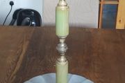 Vintage 1940s - 60s Gold Guilded Onyx Ashtray Stand