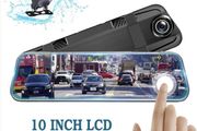 Car DVR Dash Camera 10 Inch Streaming RearView Mirro 1080P Video Recorder