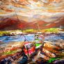 Sleeping fishing boats alias Vessels at Murrisk, Ireland, Co Mayo Image 2