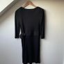 Whistles Black Viscose Wool Belted Dress - UK 8 Image 6