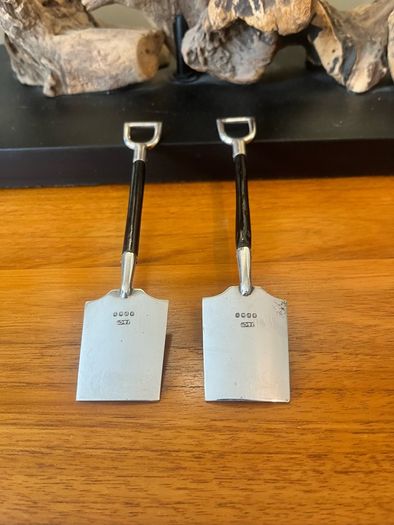 Antique J&Co Sheffield Novelty Sugar Shovels