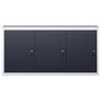 Wall Mounted Tool Cabinet Industrial Style Metal Grey and Black Image 3