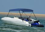 2 Bow Bimini Top Navy Blue 150x120x110 cm