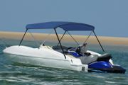 2 Bow Bimini Top Navy Blue 150x120x110 cm