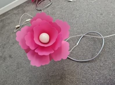 Ikea flower lamps
