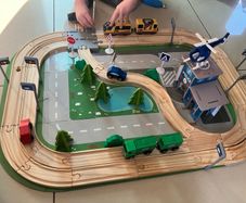 Wooden road set