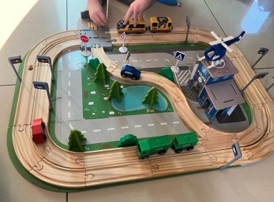 Wooden road set
