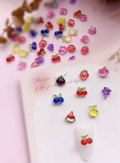 Mini Fruit Nail Art Decorations - Mix Set