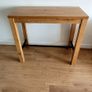 Harvey Norman Oak Breakfast Bar Table + 2 Adjustable Bar Stools Image 4