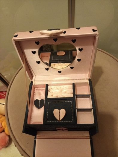 Childs denim jewellery box