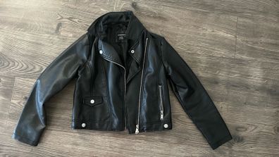 Fake Leather Jacket 9/10y
