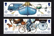 1988 Guernsey Europa Transport &amp; Communications Commemorative Stamps Mint Never Hinged (MNH)