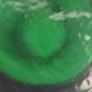 Vintage Retro  Handblown 60s 70s Green Glass Clear Applied Handle Vase Image 8