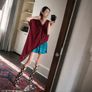 Designer Sample Asymmetric Cotton Jacquard Top Image 2