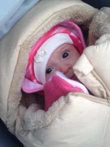 RED CASTLE Babynest Tenderness 0-6m Universal Baby Footmuff Winter Specially Made for Very Cold Weather Beige