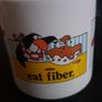 Vintage Russ Coffee Mug Exercise Hard Eat Fiber Die Anyway Humor Gift Image 2