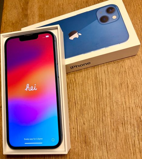 Apple iPhone 13 Blue 128GB Excellent Condition 90% Battery  Unlocked