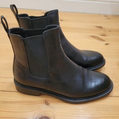 Black Leather Ankle Boots Vagabond