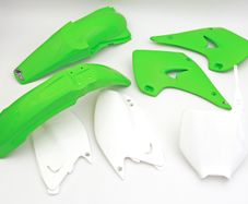 Ufo 5 Piece Motocross Plastic Kit Kawasaki Kx 125 Kx 250 2005-on