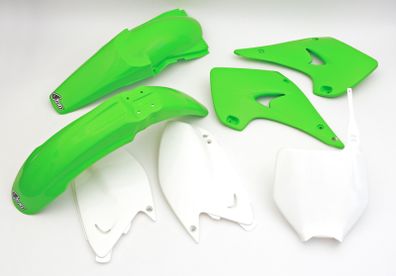 Ufo 5 Piece Motocross Plastic Kit Kawasaki Kx 125 Kx 250 2005-on