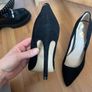 River Island black suede stilettos Image 2