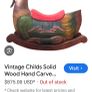Exotic Hand Carved Rocking Swan Image 4