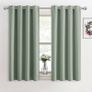 MULTIPLE SIZES/COLOURS AVAILABLE Thermal Blackout Curtains - Room Darkening Eyelet Curtains for living Room Energy Saving Privacy Protection Window Treatment Drapes for Bedroom Kitchen, Sage Green, 2 Panels, 46 x 54 Inch Image 2