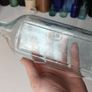 155 - Antique Anciers Petroleum Emulsion Sea Glass Decorative Collectible Cork Top Bottle Image 6