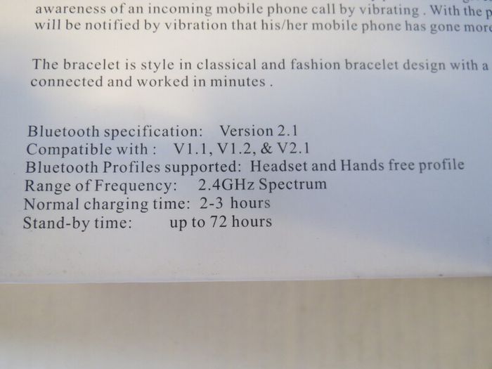 NEW >> BlueTooth Bracelet
