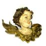 Vintage Hand Painted Pair Of Putto Heads Image 3