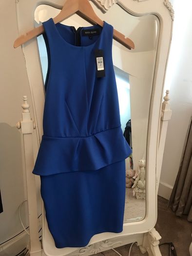 NWT Fab Cobalt Blue River Island Dress size 8