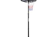 Adjustable Basketball Hoop and Stand, with Wheels and Weight Base Black