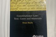 Constitution Law Text, Cases and Materials